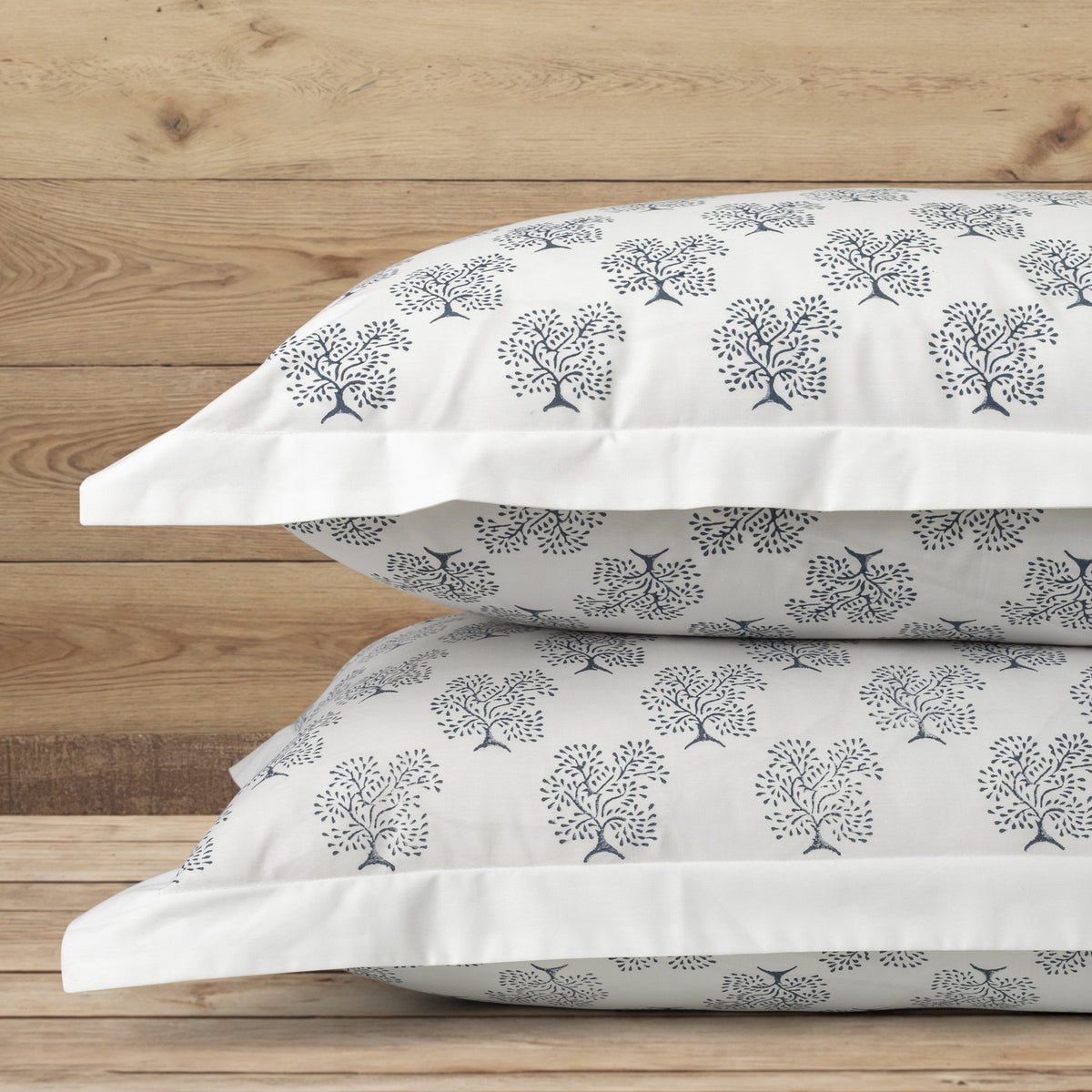 Pillow Covers  Hand Block Printed "Tree of Life" Set of 2                                                        