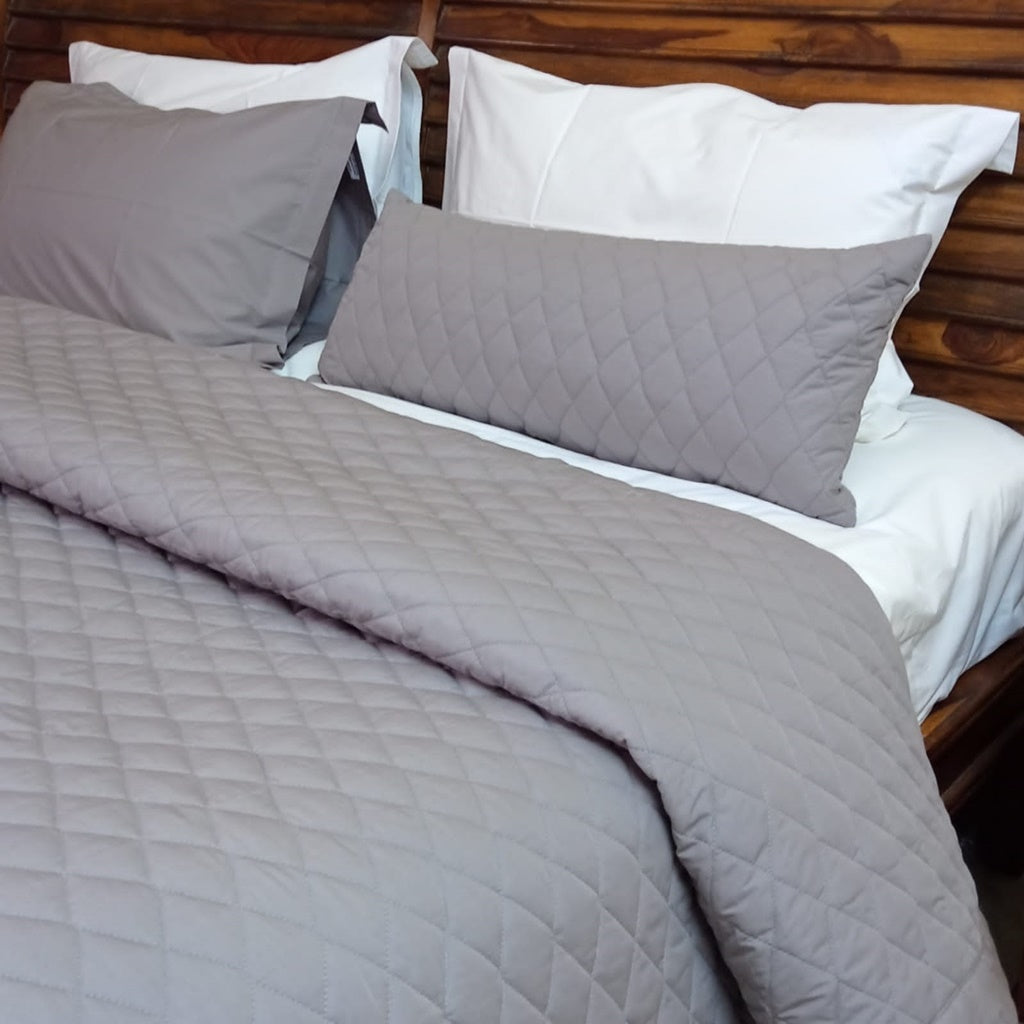 Summer Quilt/Bed Cover - Light Grey