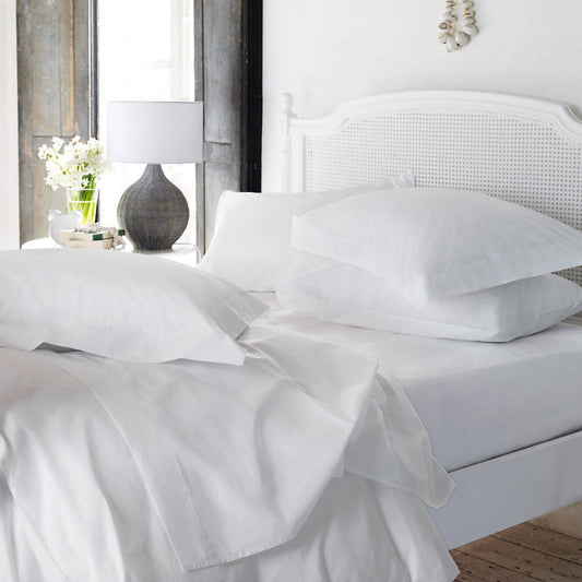 Love For White Bed Sheet - 200TC Premium