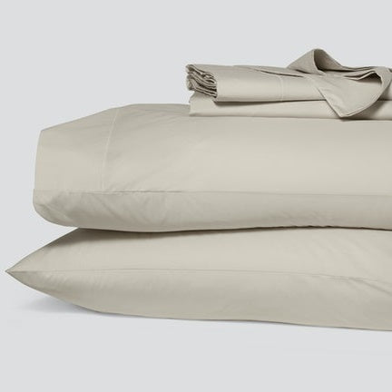 Love for White Pillow Covers Set of 2 - 300TC Luxury - Ecru (Light Beige)