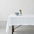 Linen Table Cloth - White